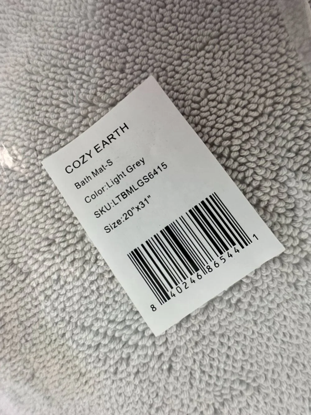 COZY EARTH Loop Terry Bath Mat Set